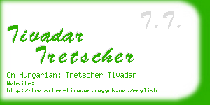 tivadar tretscher business card